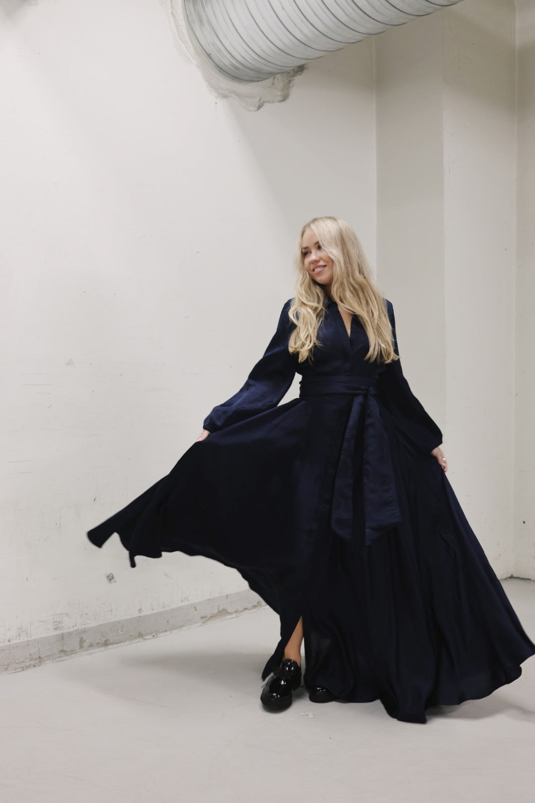 Long Bon Weekend Dress - Dark Navy