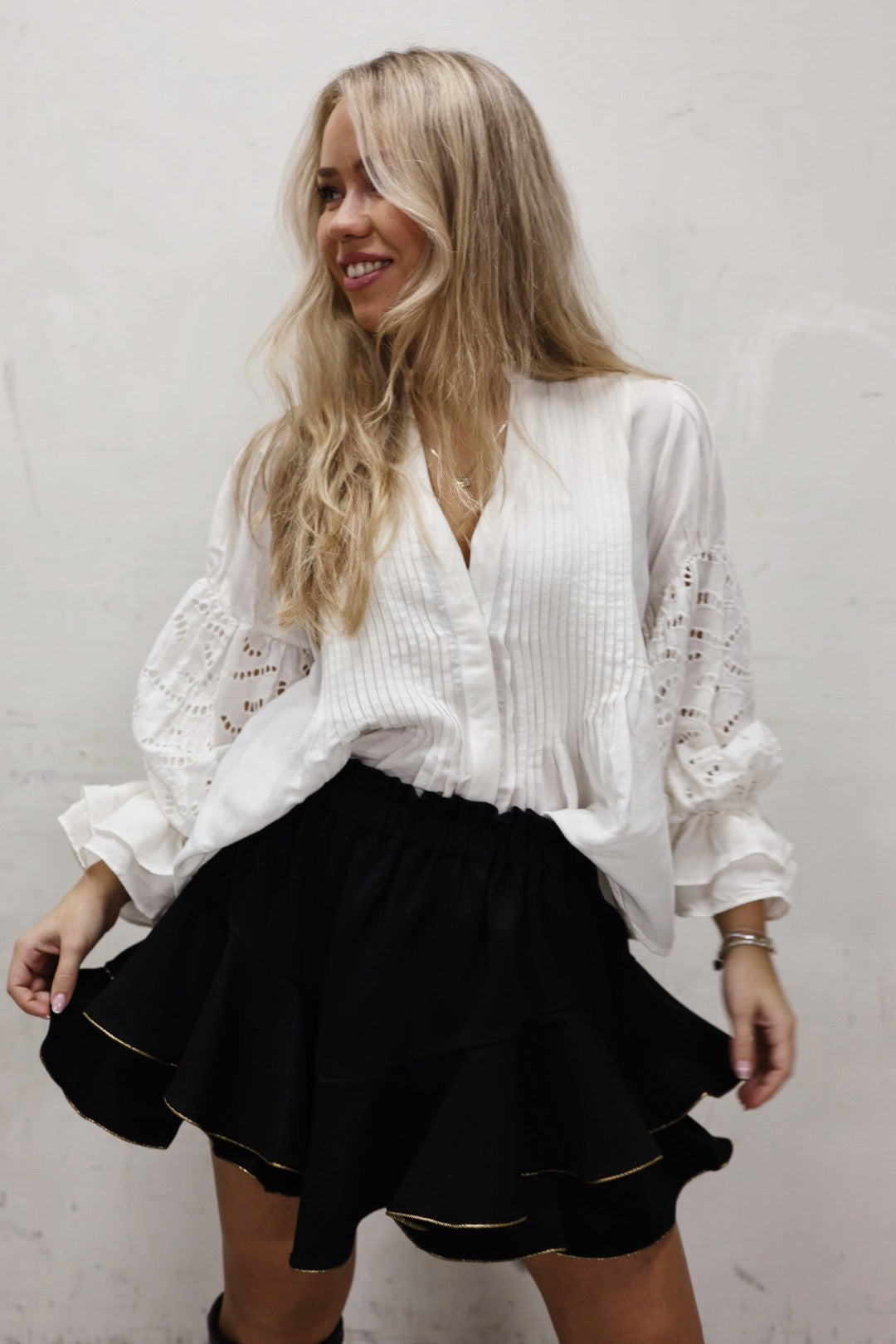 Suit Skirt Shorts - Black