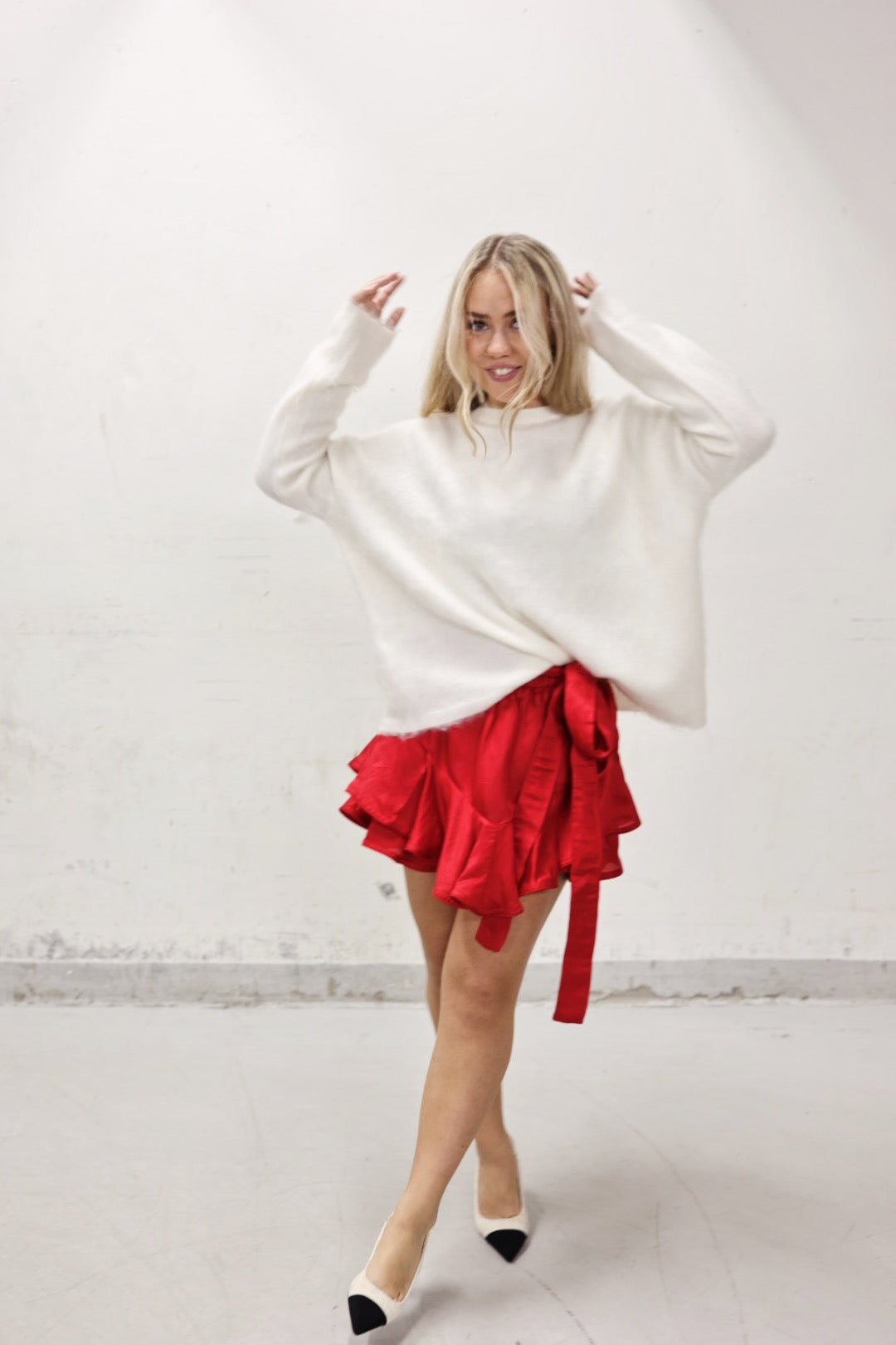 Coco Skirt Shorts - Red