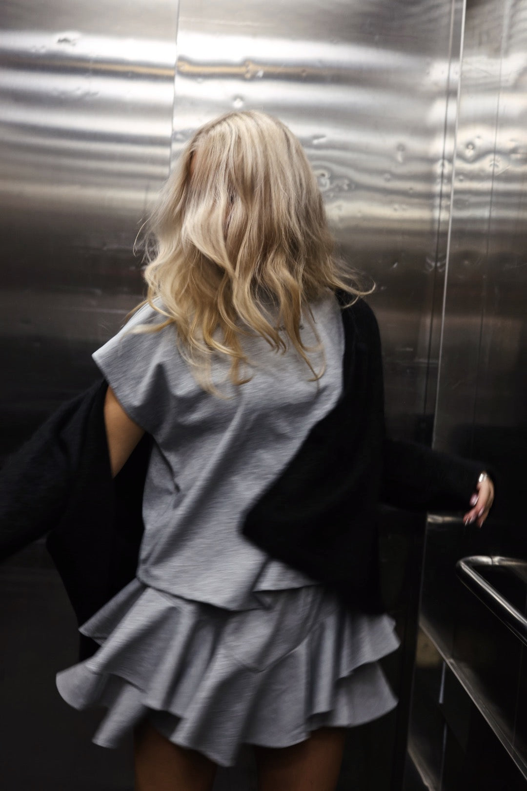 Confettibird T-Shirt - Grey Melange