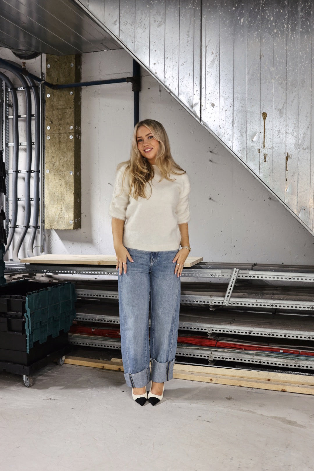 Fluffy T Knit - Offwhite