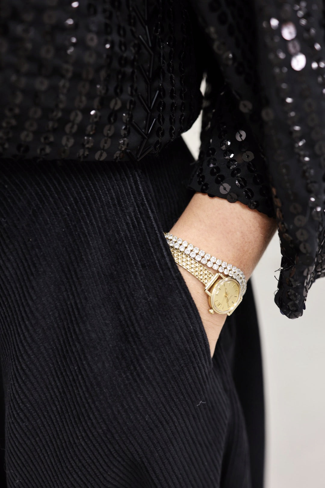 Carrie Cord Skirt - Black