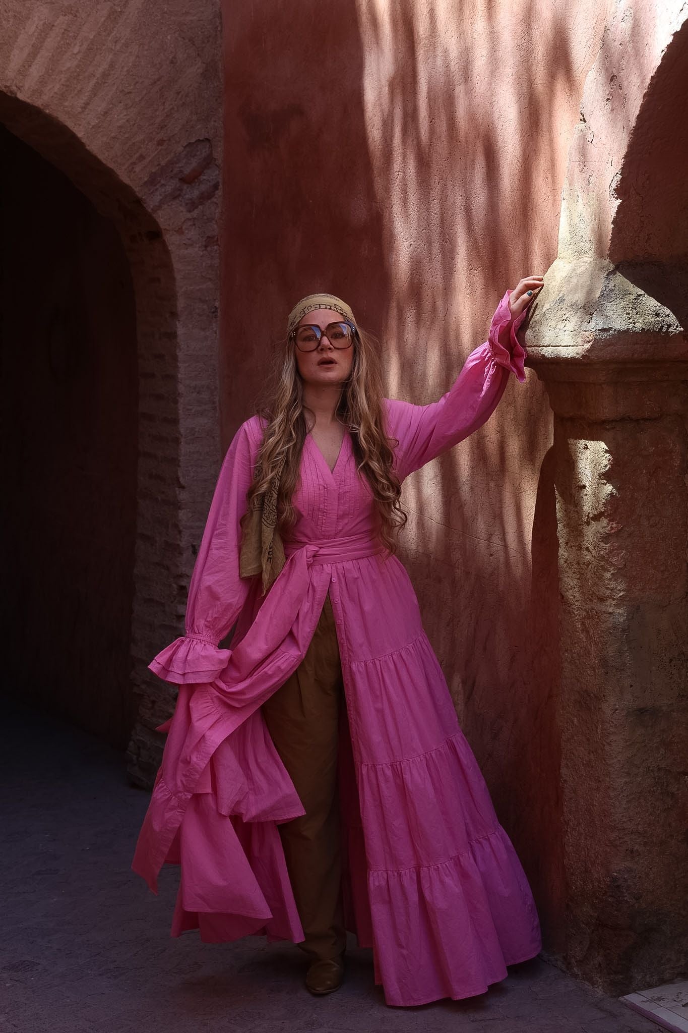 Coco Cotton Dress - Pink