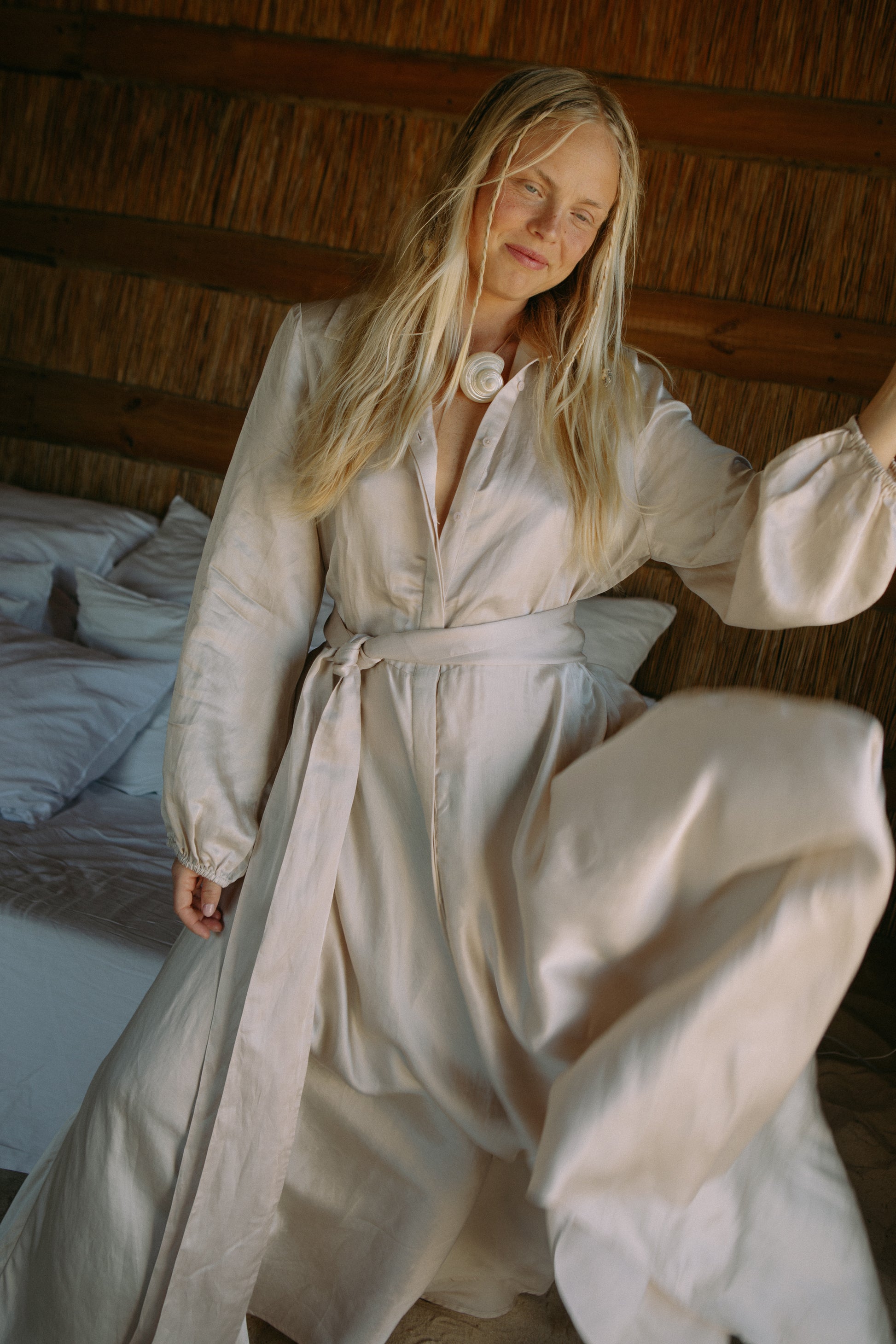 Long Bon weekend Dress - Pearl