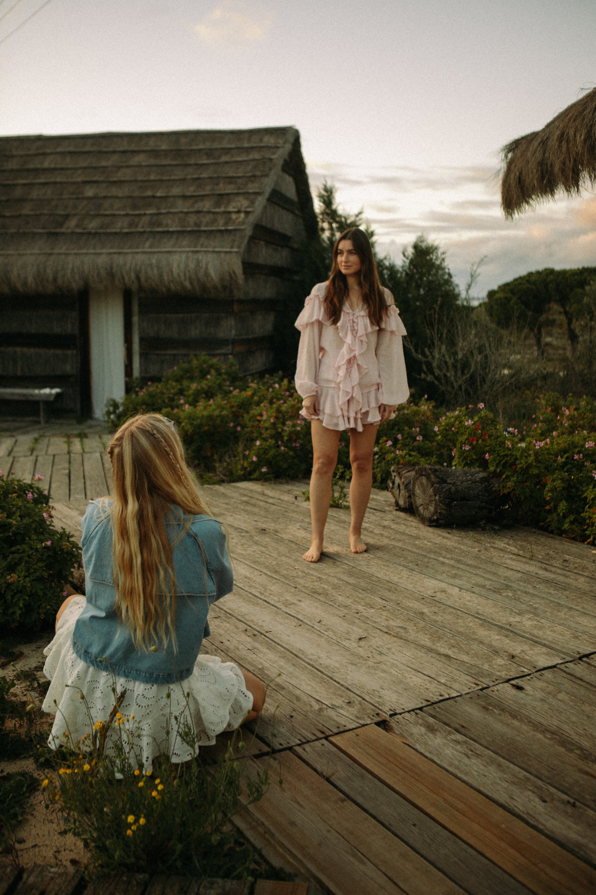 Frill Blouse - Light Pink