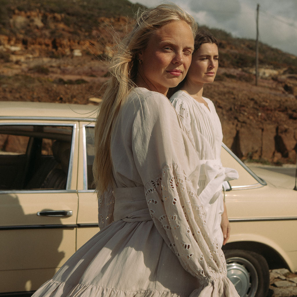 Coco Long Dress - Pearl
