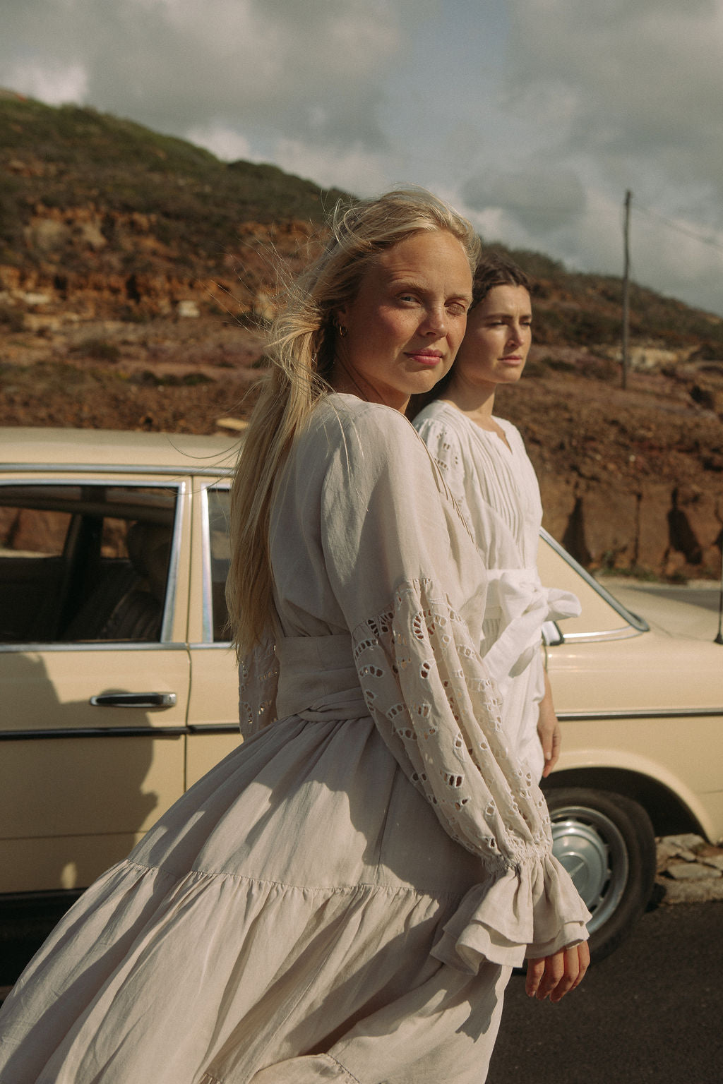 Coco Long Dress - Pearl