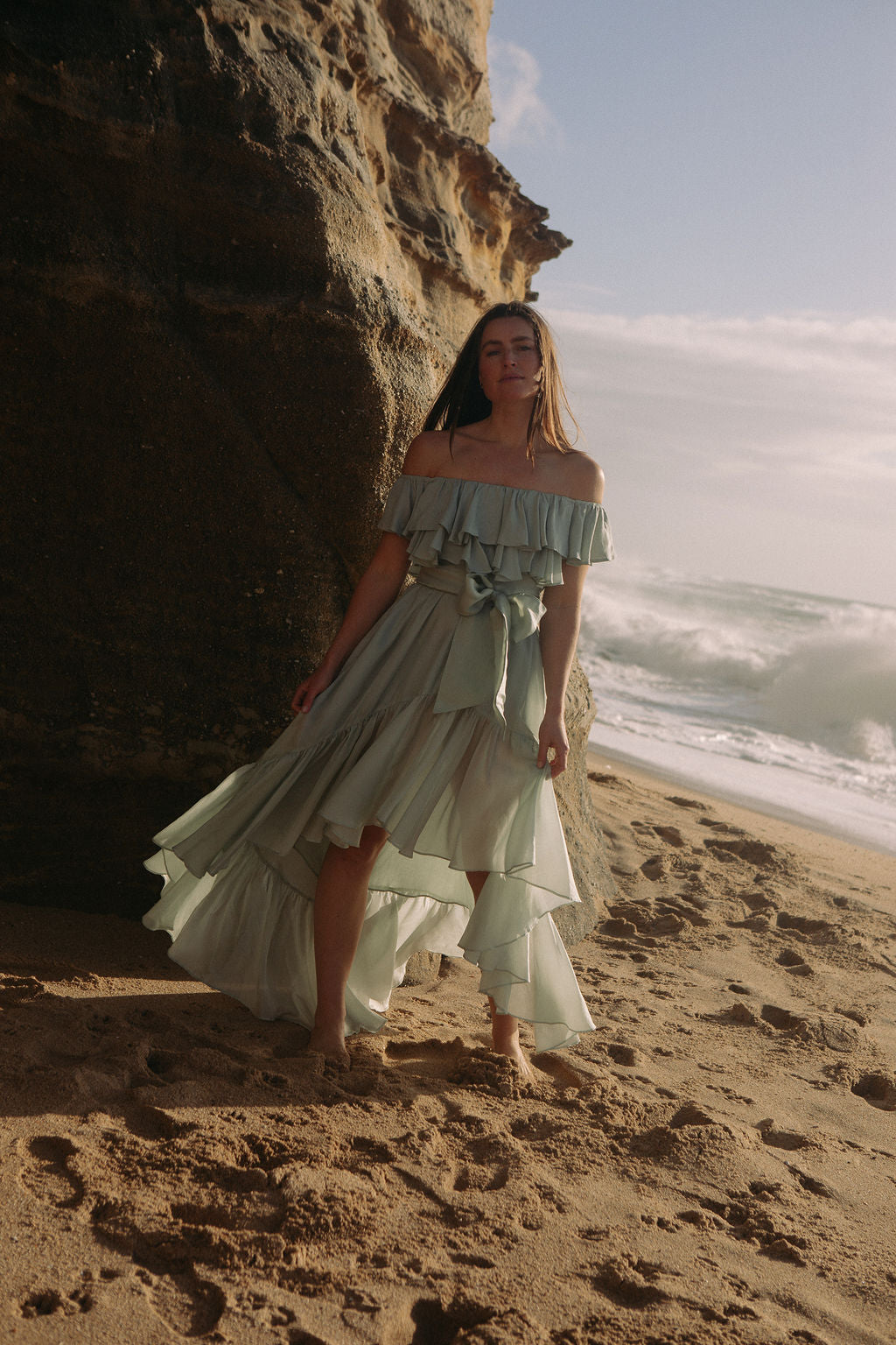 Senorita Wow Dress - Soft Pistachio