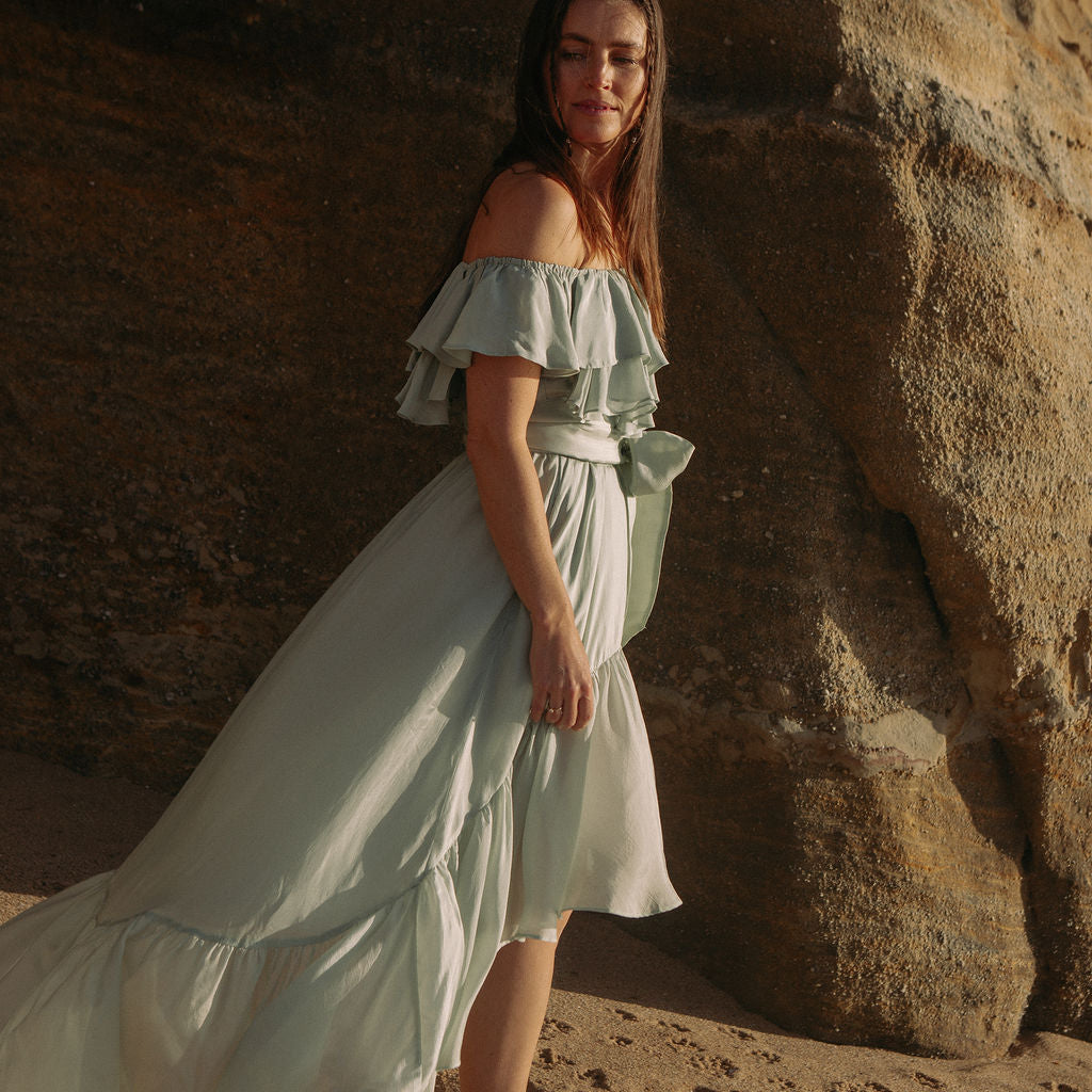 Senorita Wow Dress - Soft Pistachio
