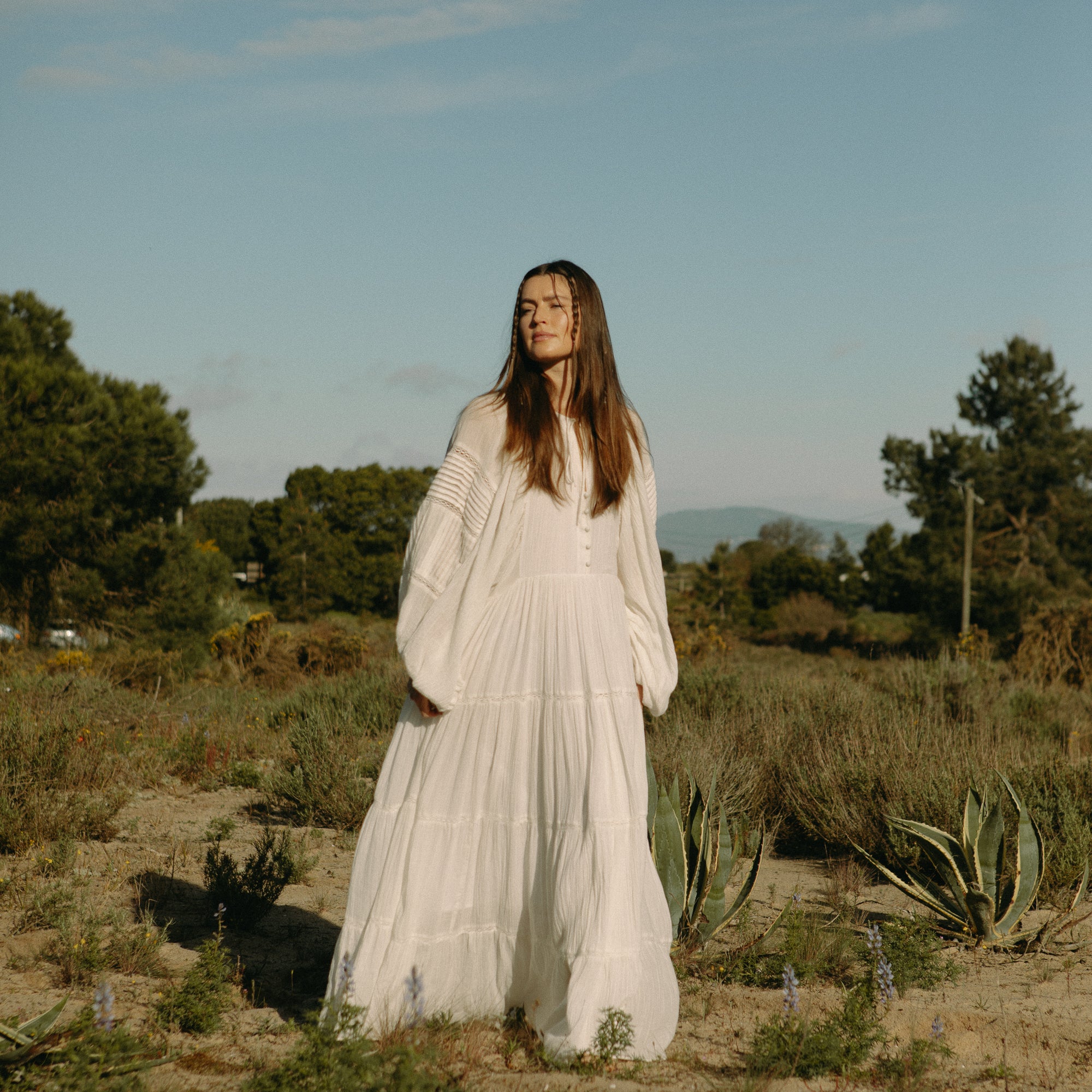 Long Ranch dress - Offwhite