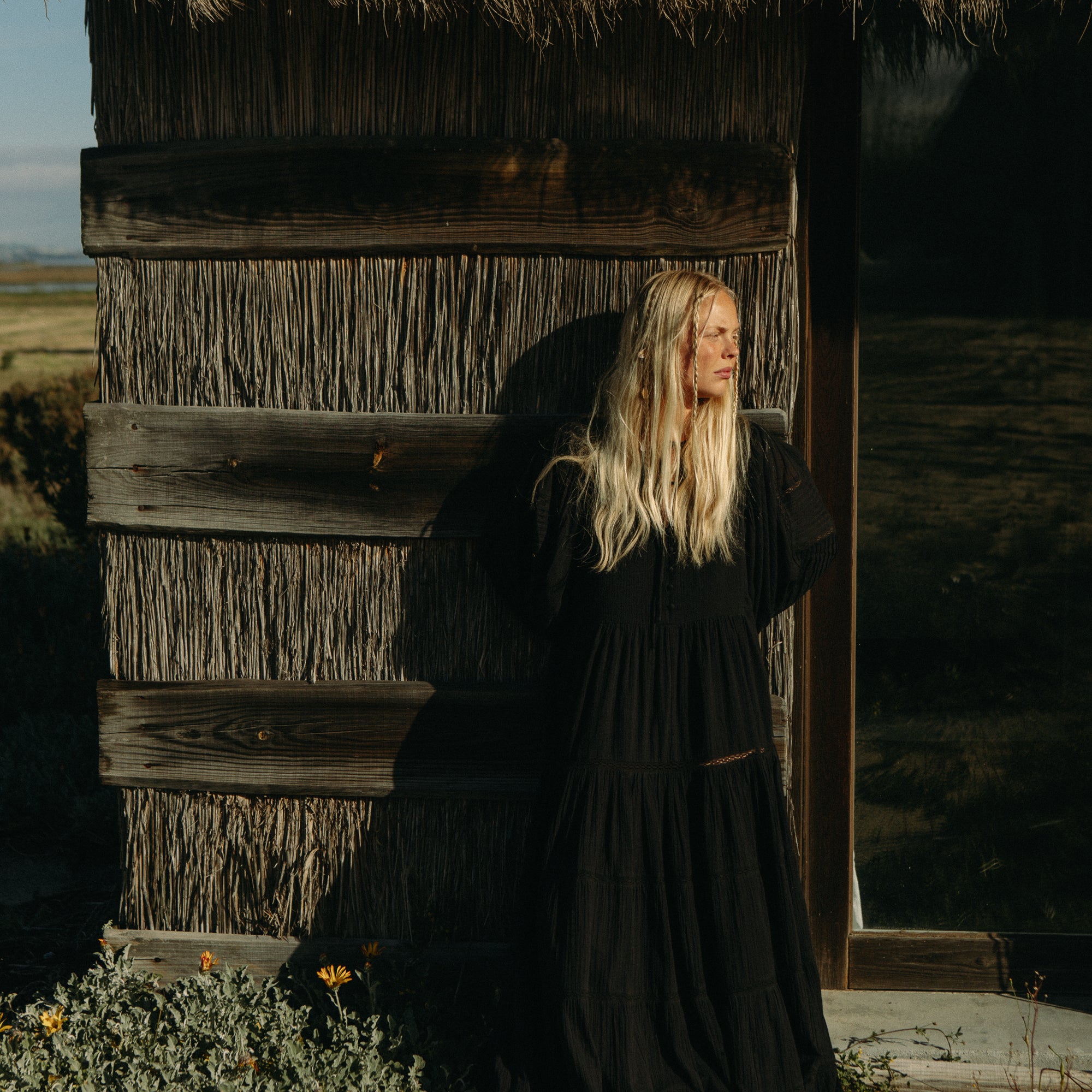 Long Ranch Dress - Black