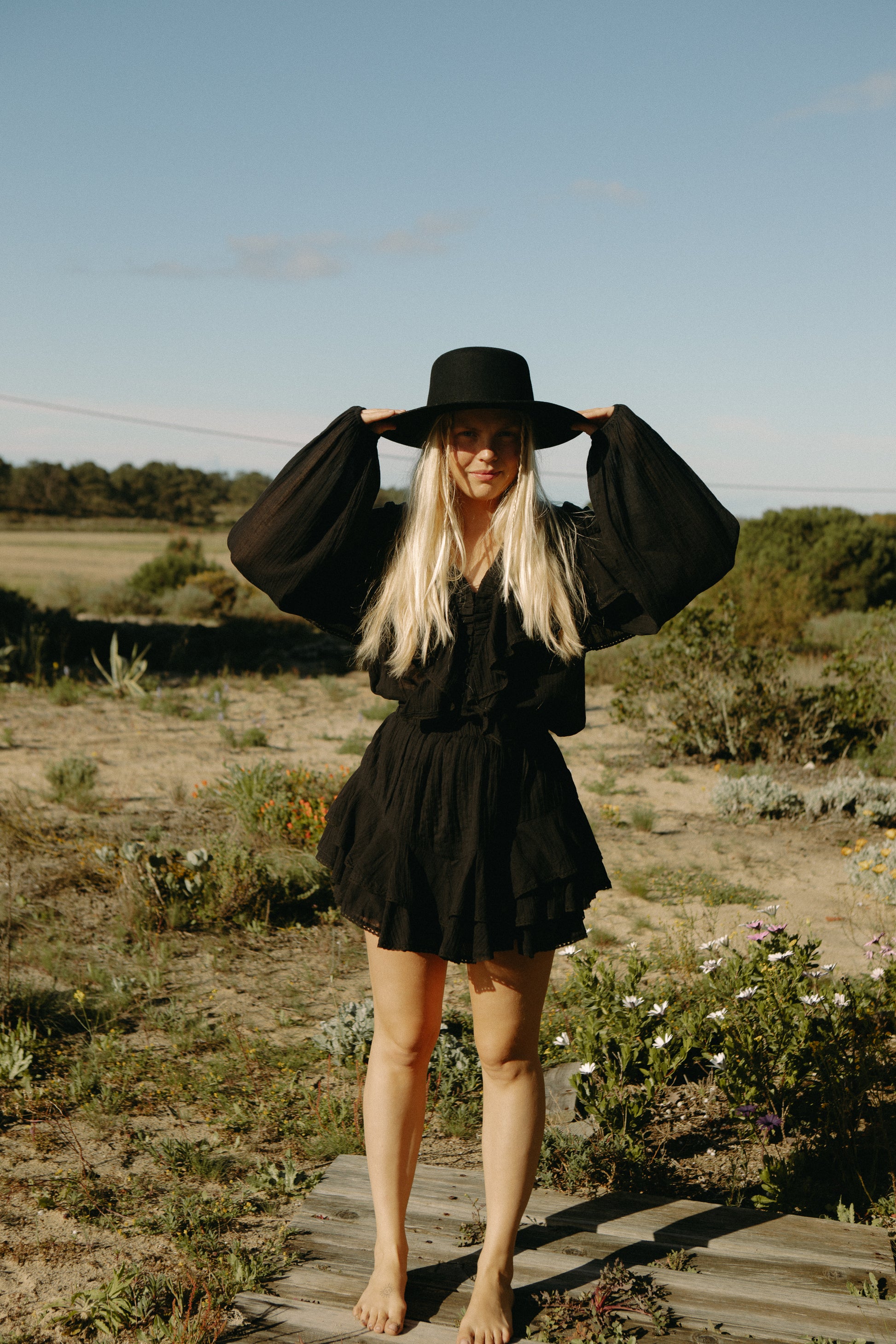 Frill Blouse - Black