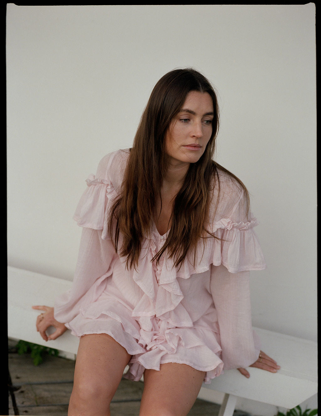 Frill Blouse - Light Pink