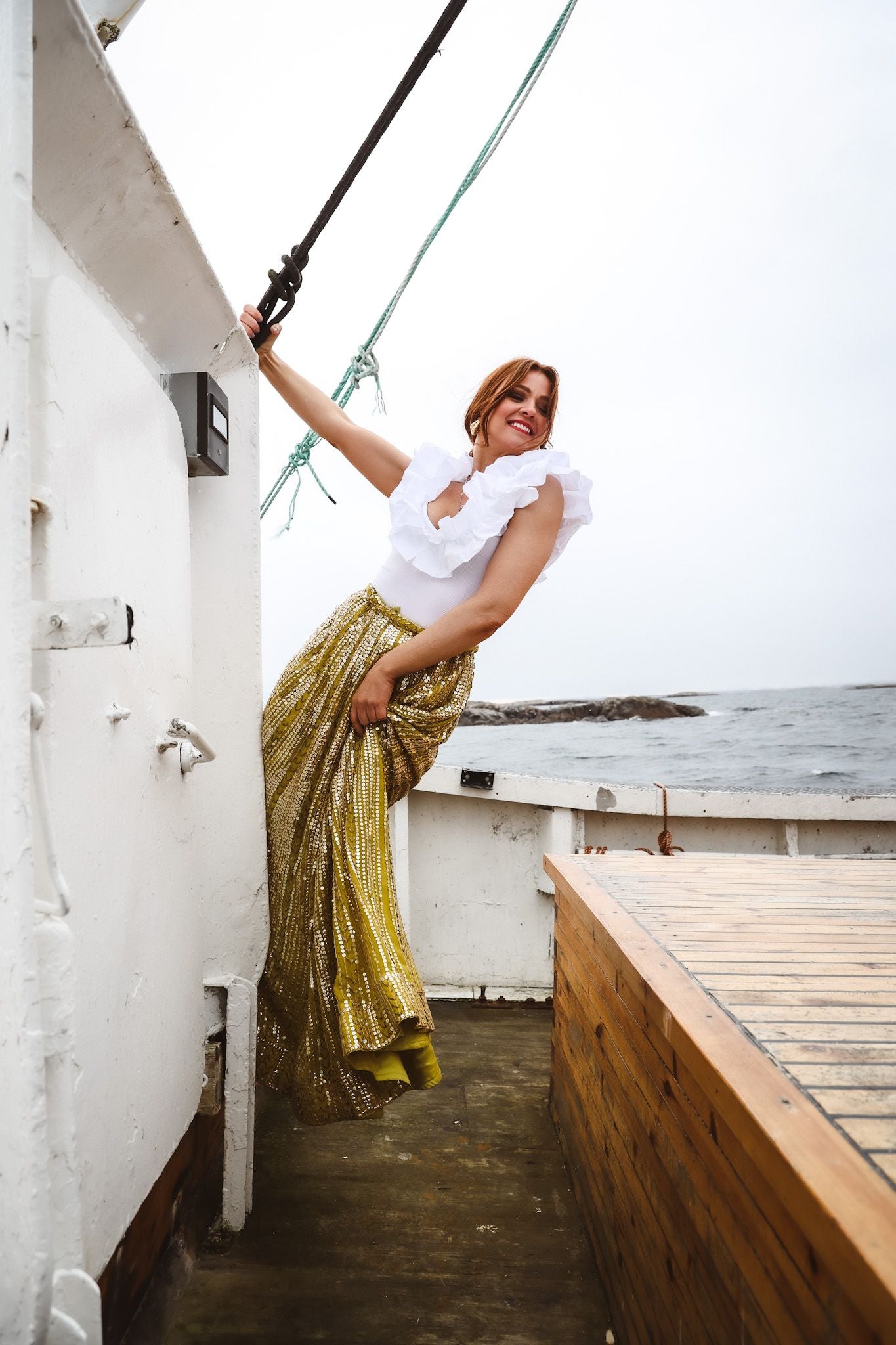 Extraordinary Skirt - Yellowish & Silver