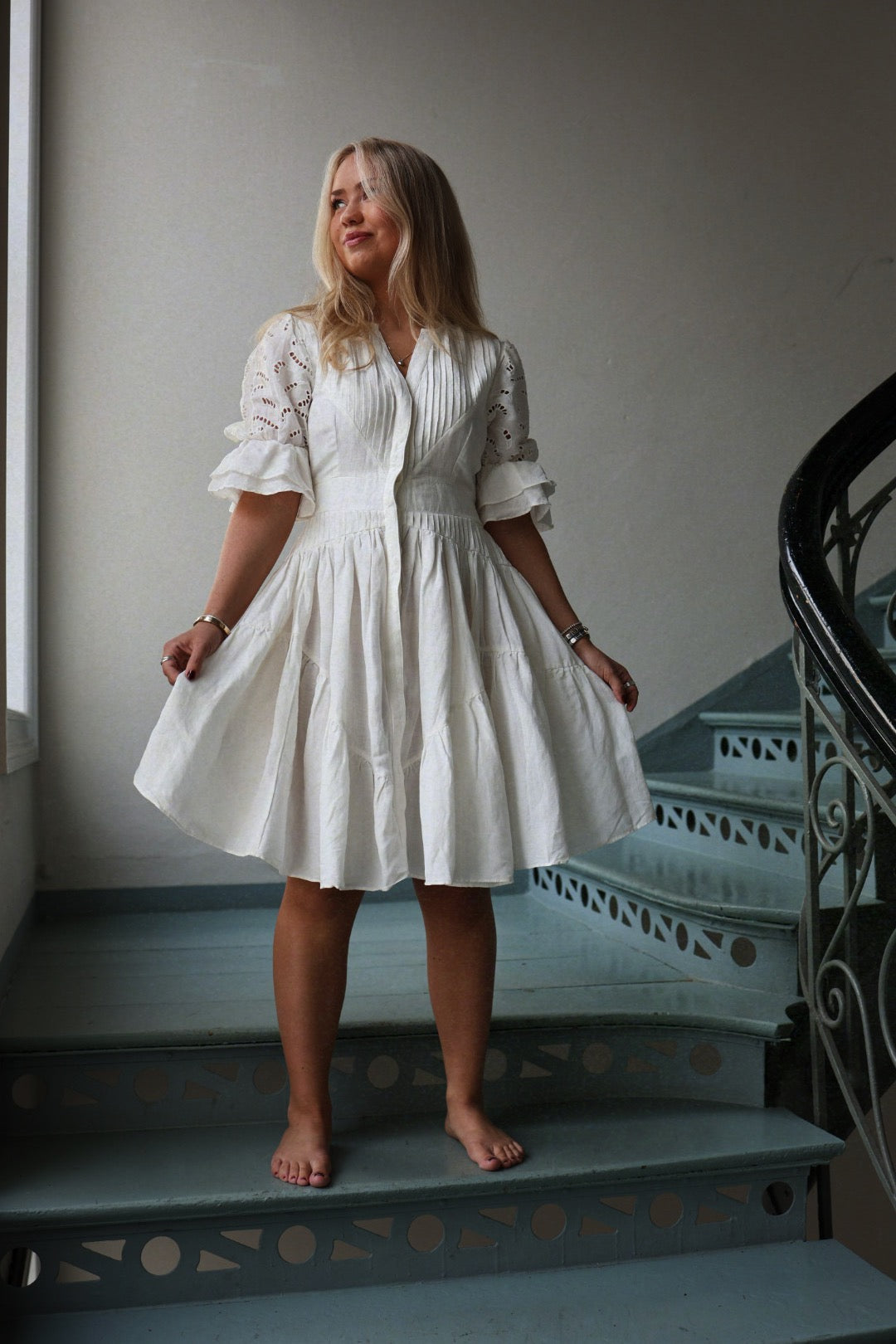 Coco Short Dress - Offwhite