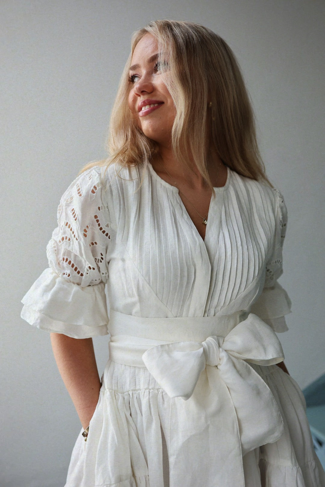 Coco Short Dress - Offwhite