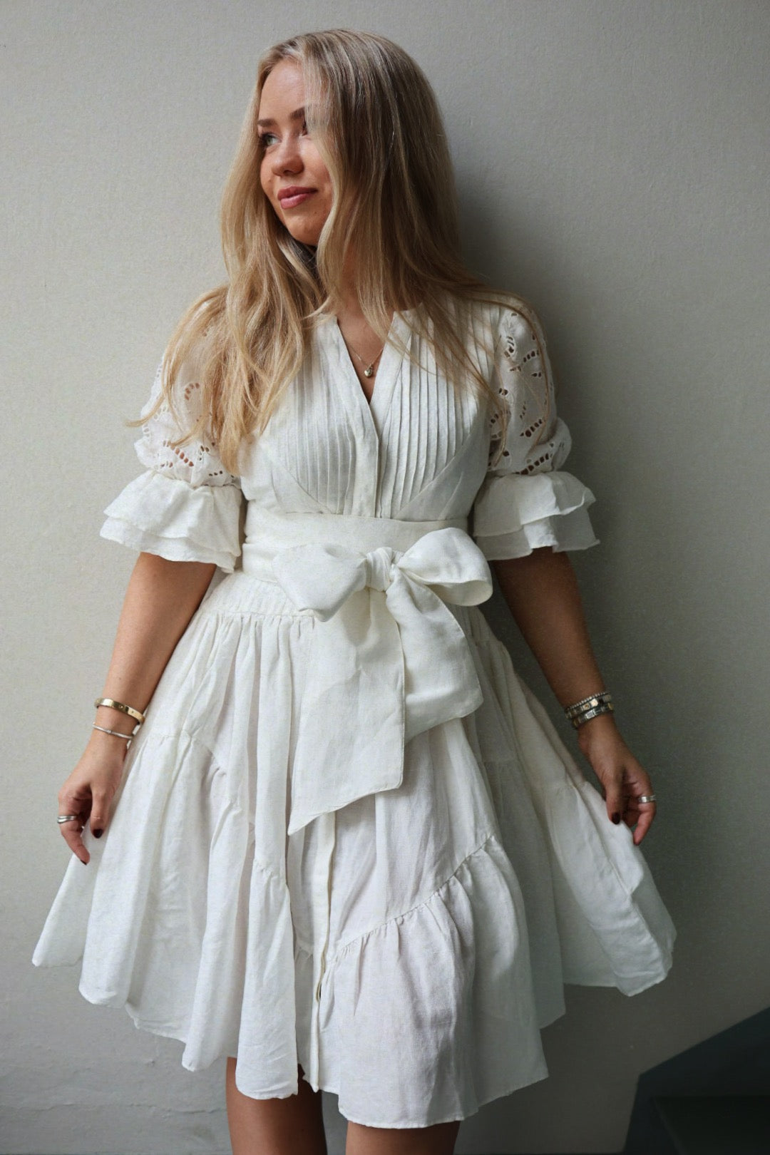 Coco Short Dress - Offwhite