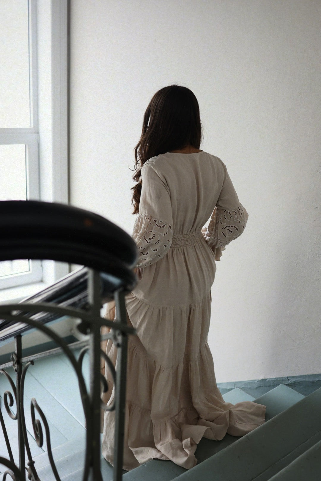 Coco Long Dress - Pearl