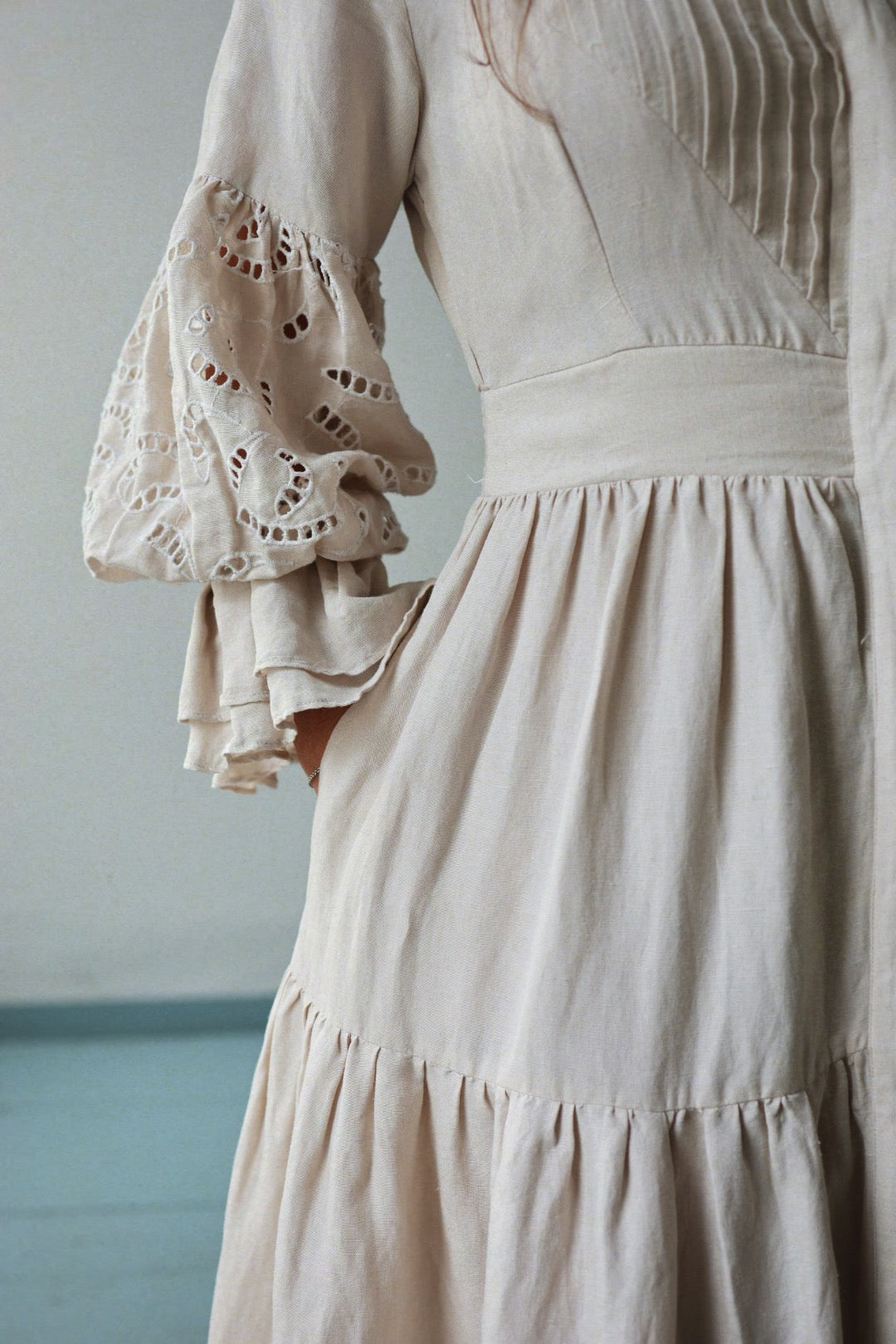Coco Long Dress - Pearl