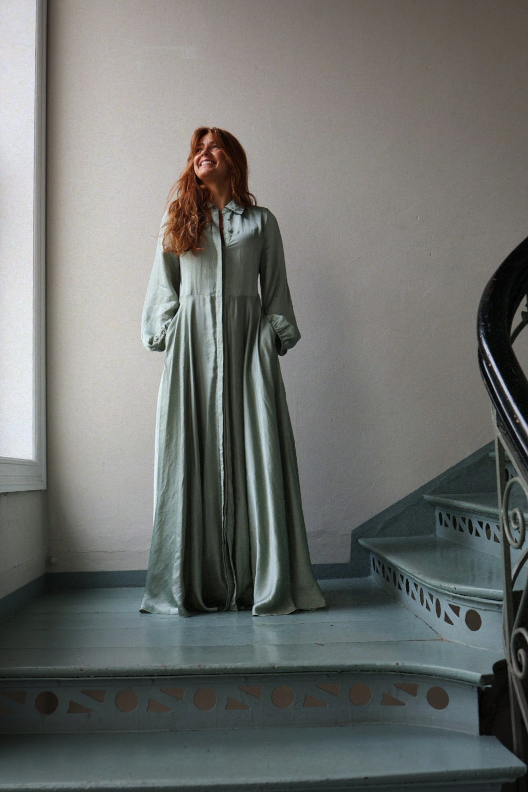 Long Bon Weekend Dress - Soft Pistachio