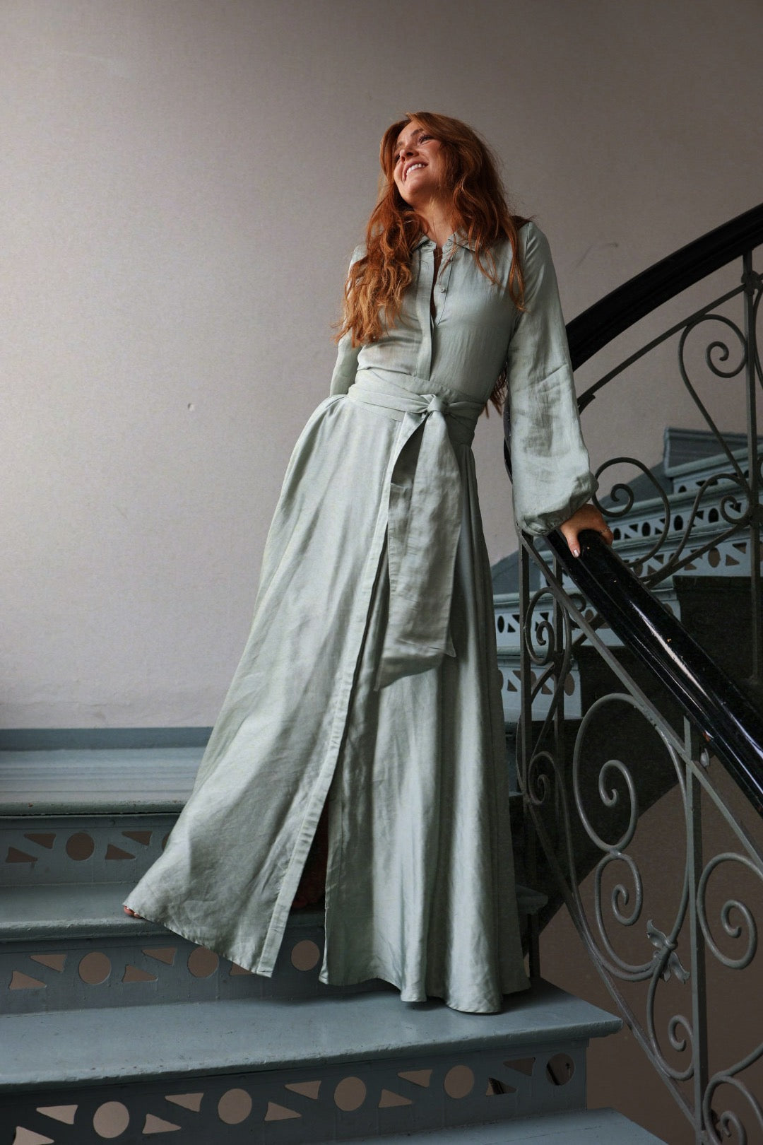 Long Bon Weekend Dress - Soft Pistachio