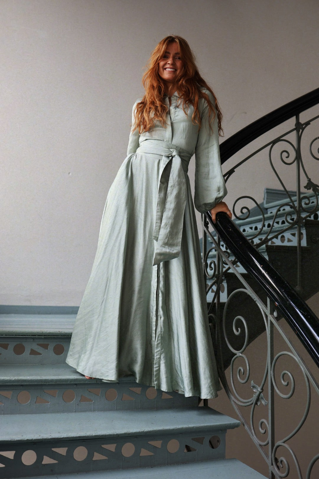 Long Bon Weekend Dress - Soft Pistachio