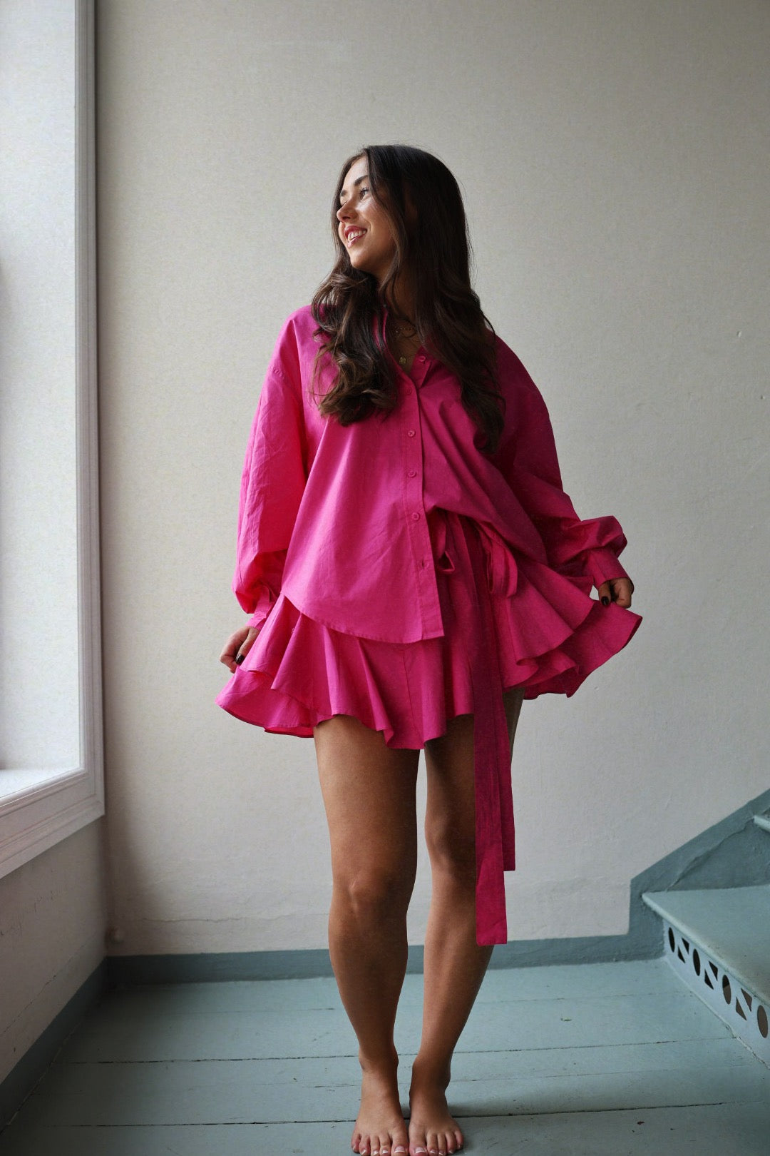 Boxy Lounge set - Hot Pink