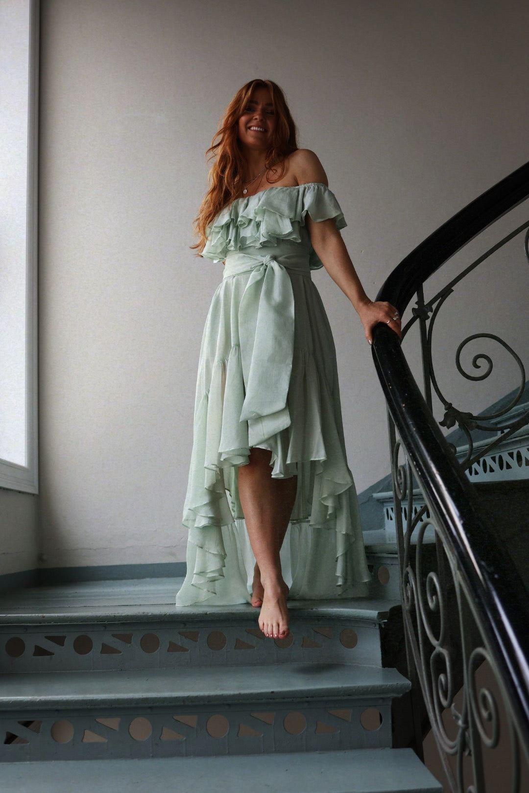 Senorita Wow Dress - Soft Pistachio