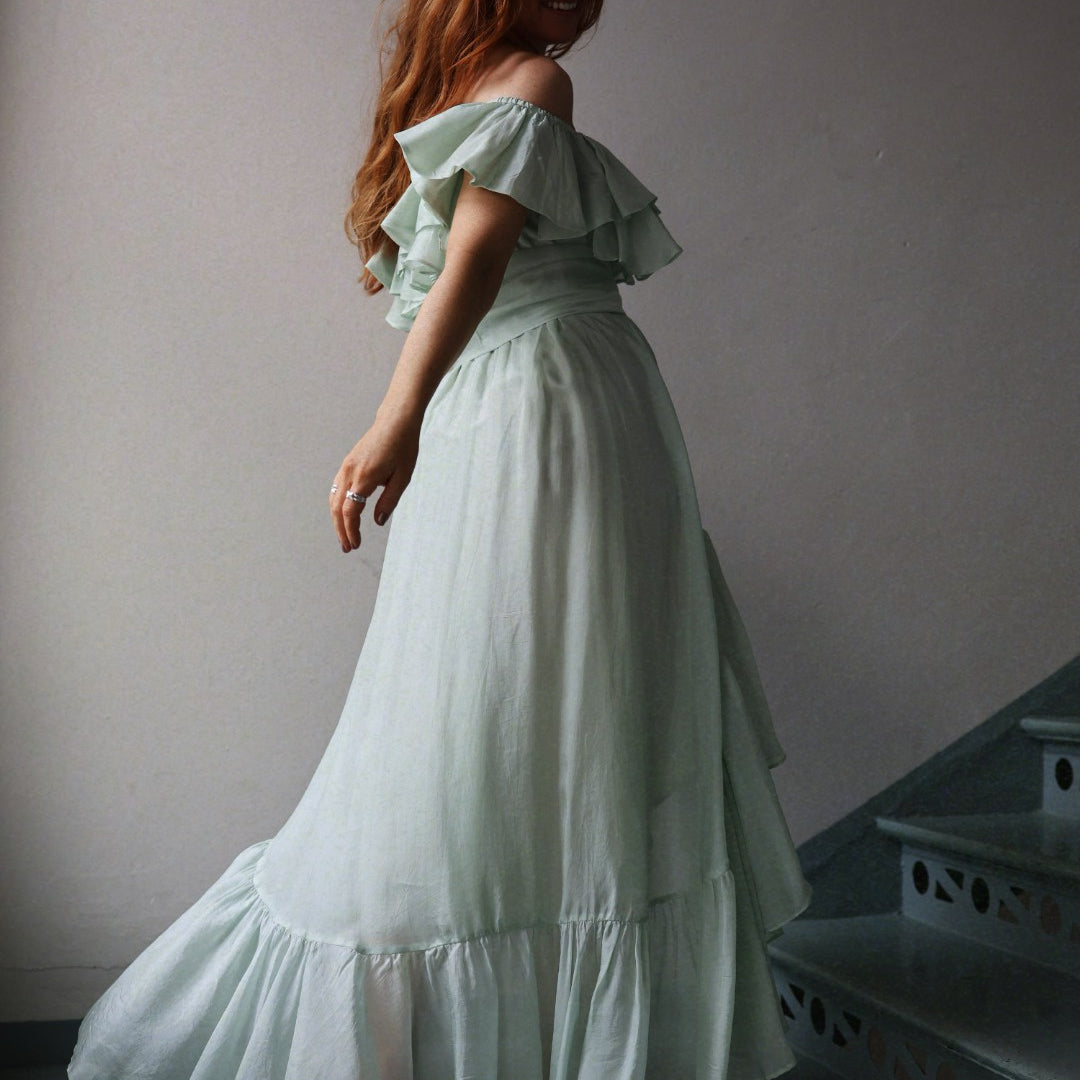 Senorita Wow Dress - Soft Pistachio