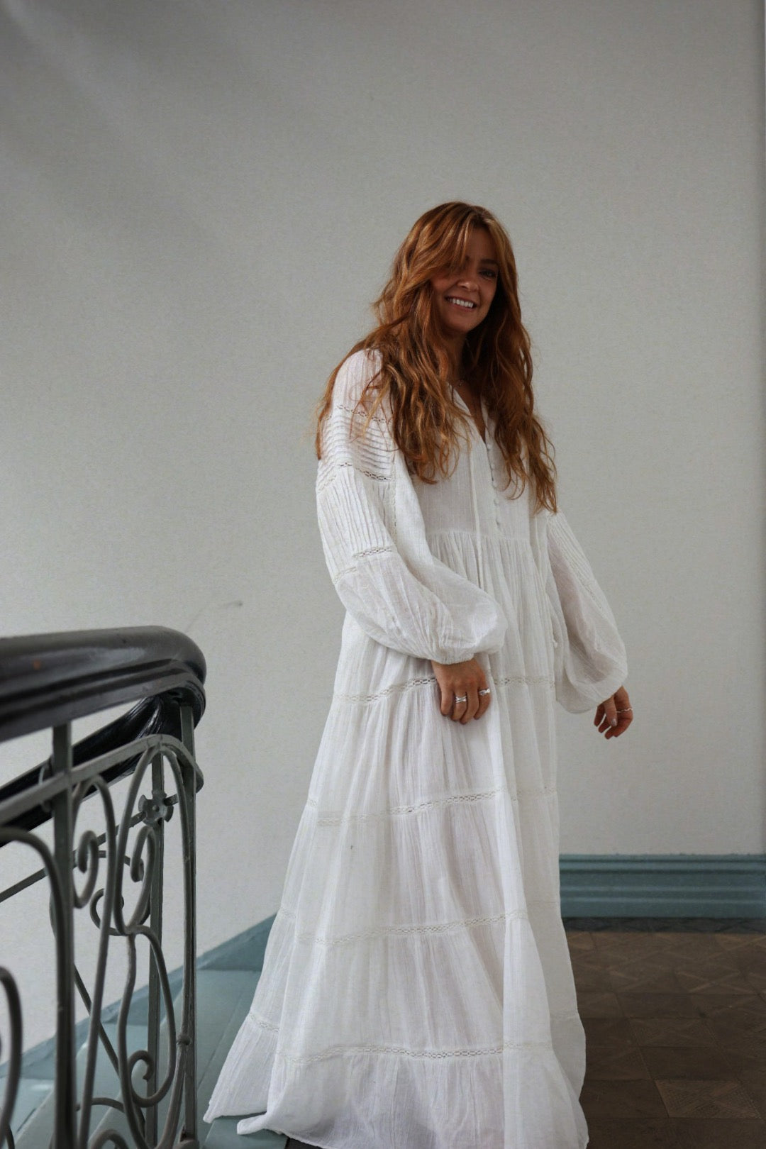 Long Ranch dress - Offwhite