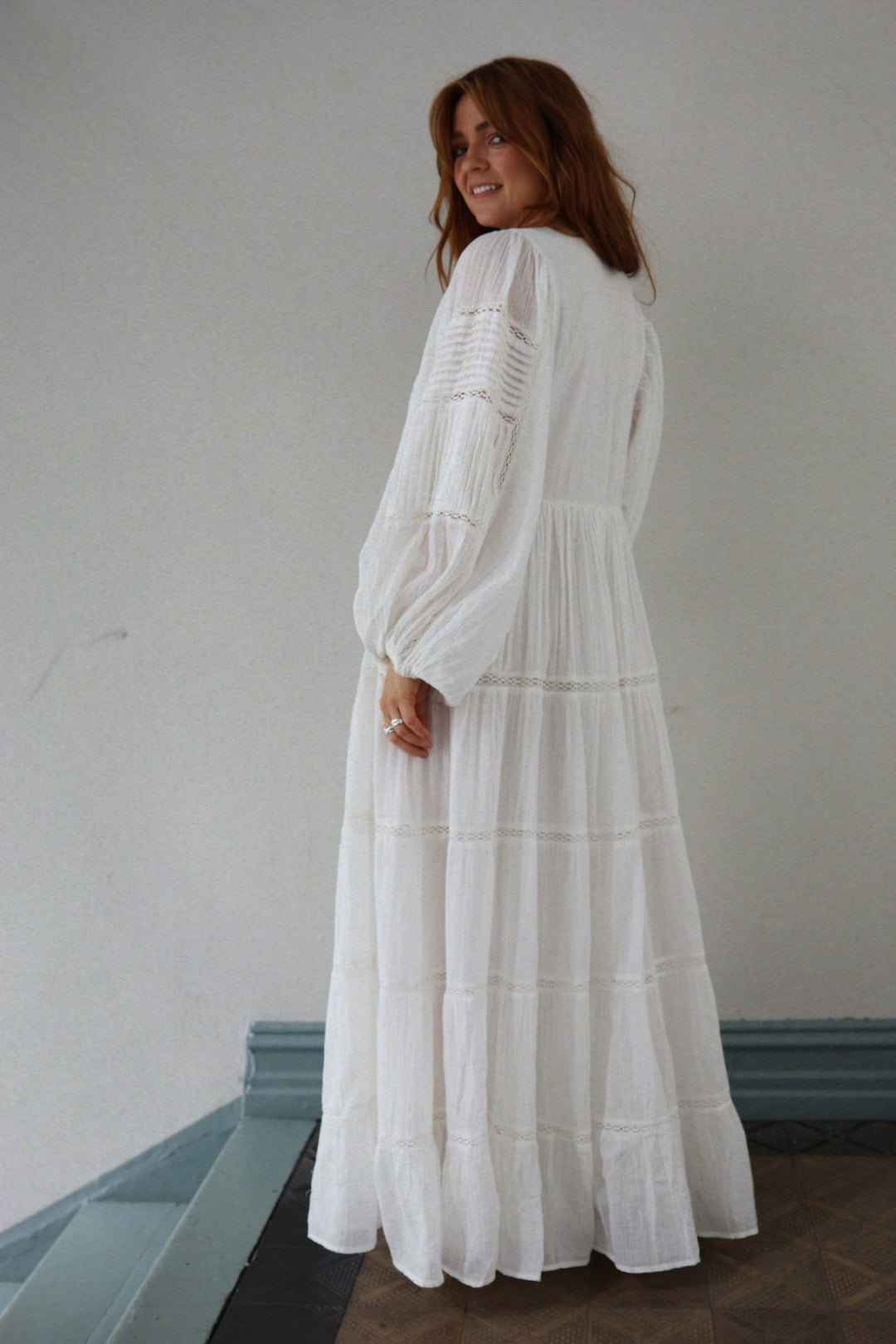 Long Ranch dress - Offwhite