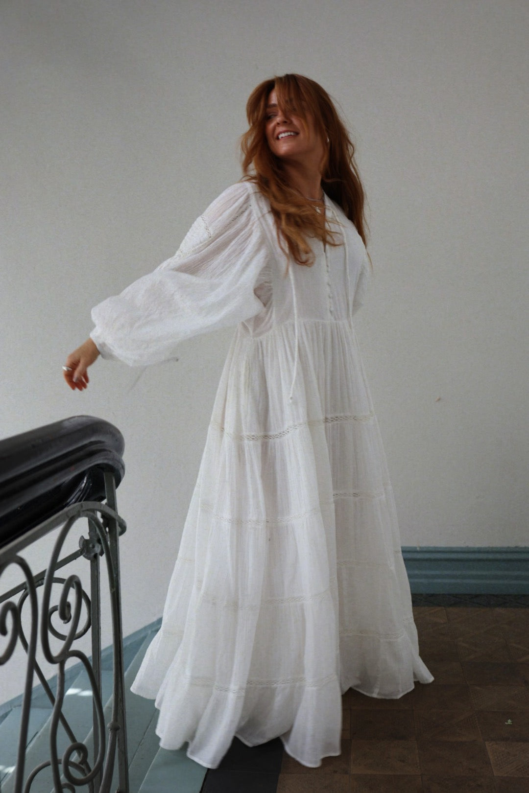Long Ranch dress - Offwhite
