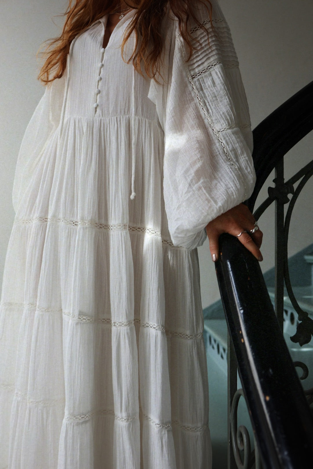 Long Ranch dress - Offwhite