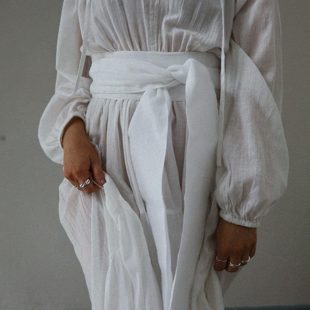 Beach Senorita Dress - White