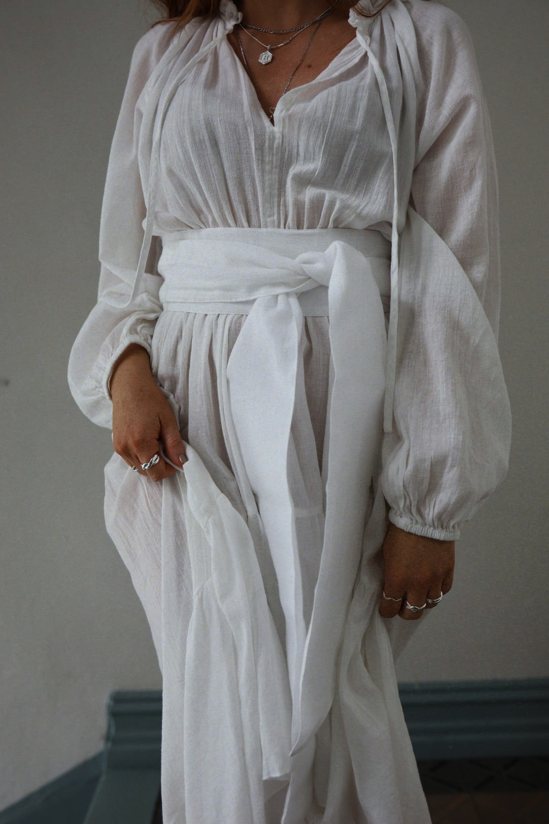 Beach Senorita Dress - White