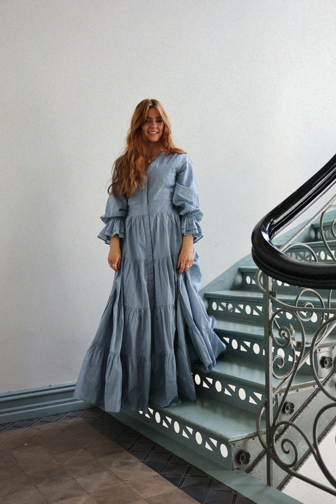 Coco Cotton Dress - Breezy Blue