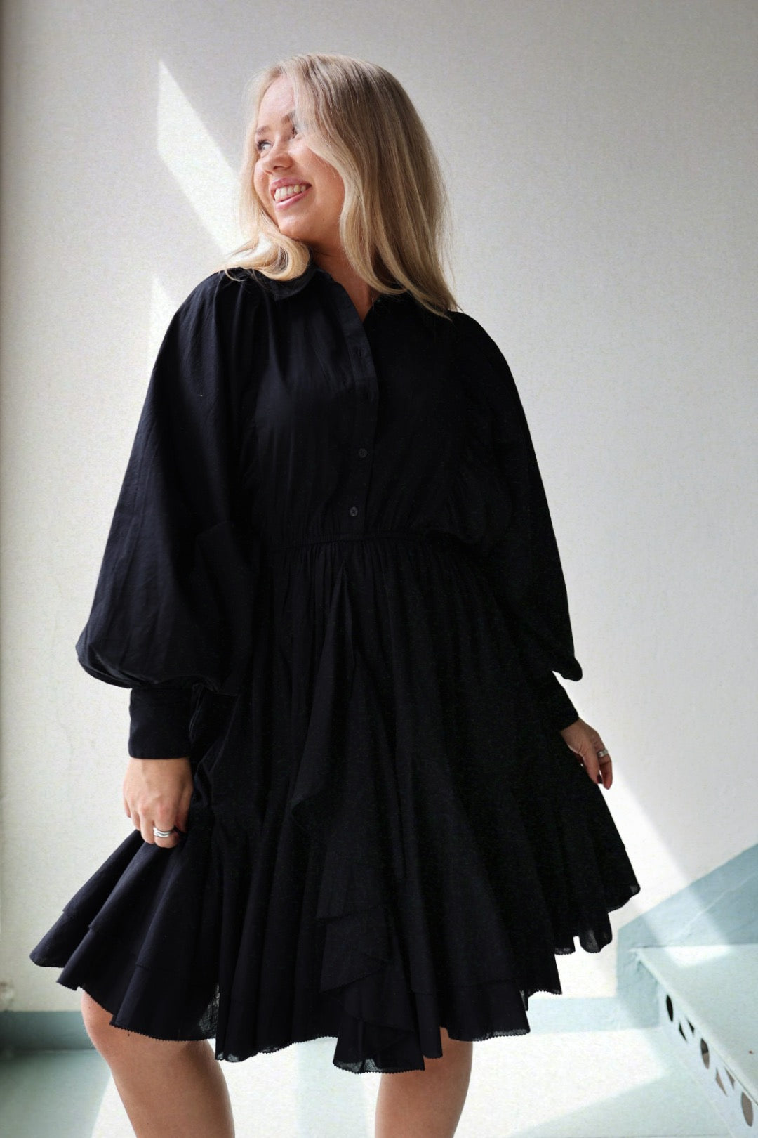 Cotton Ranch Dress - Black
