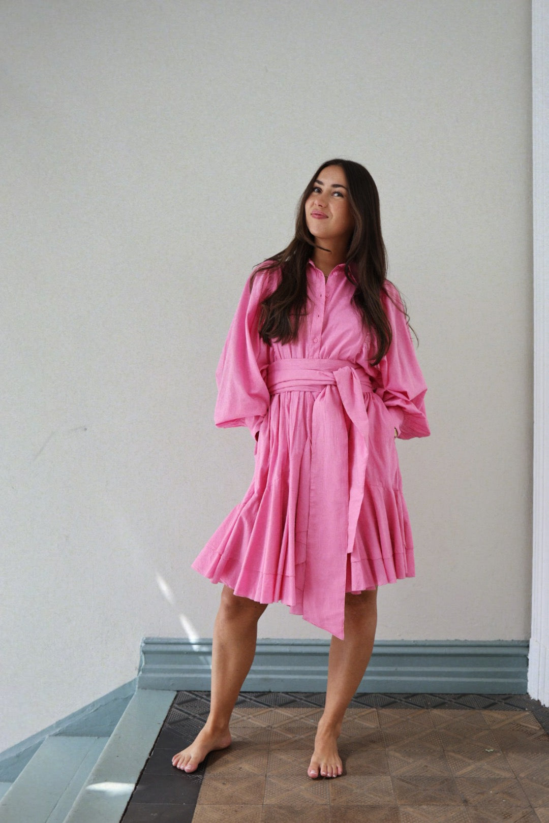 Cotton Ranch Dress - Pink