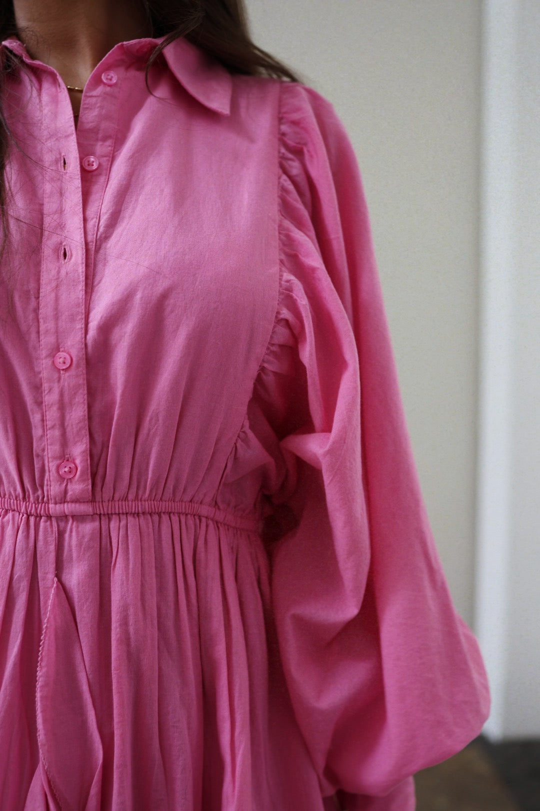 Cotton Ranch Dress - Pink
