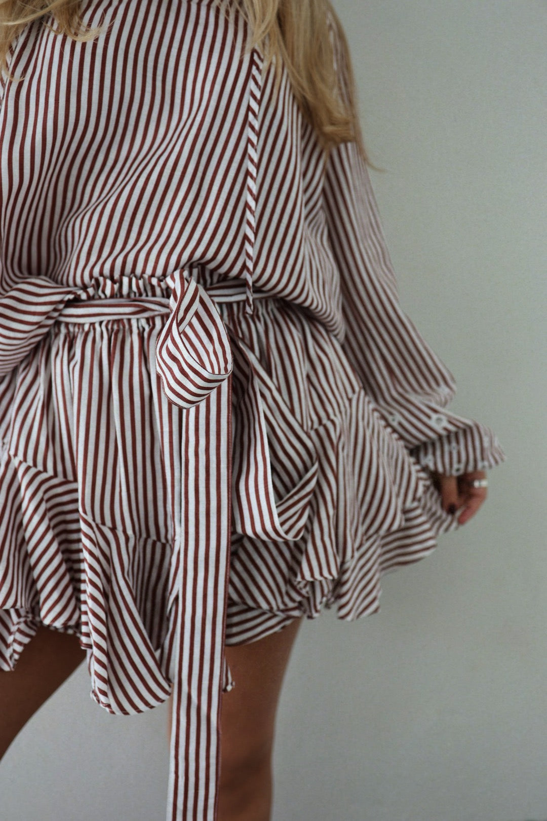 Breezy Skirt Shorts - Rusty Stripe