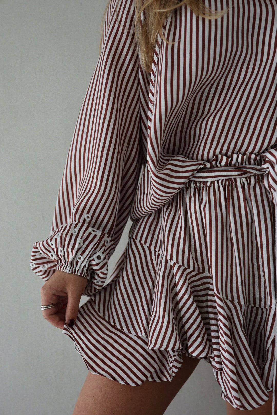 Breezy Skirt Shorts - Rusty Stripe
