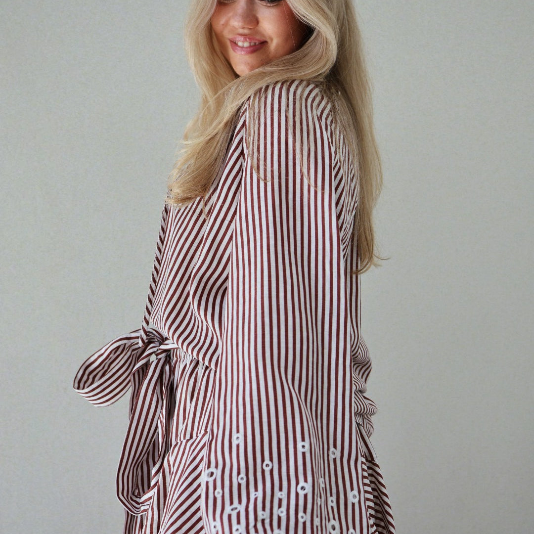 Breezy Blouse - Rusty Stripe