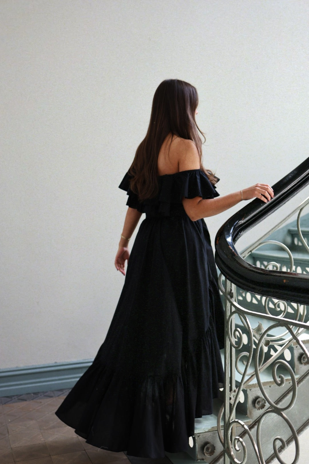 Senorita Cotton Dress - Black