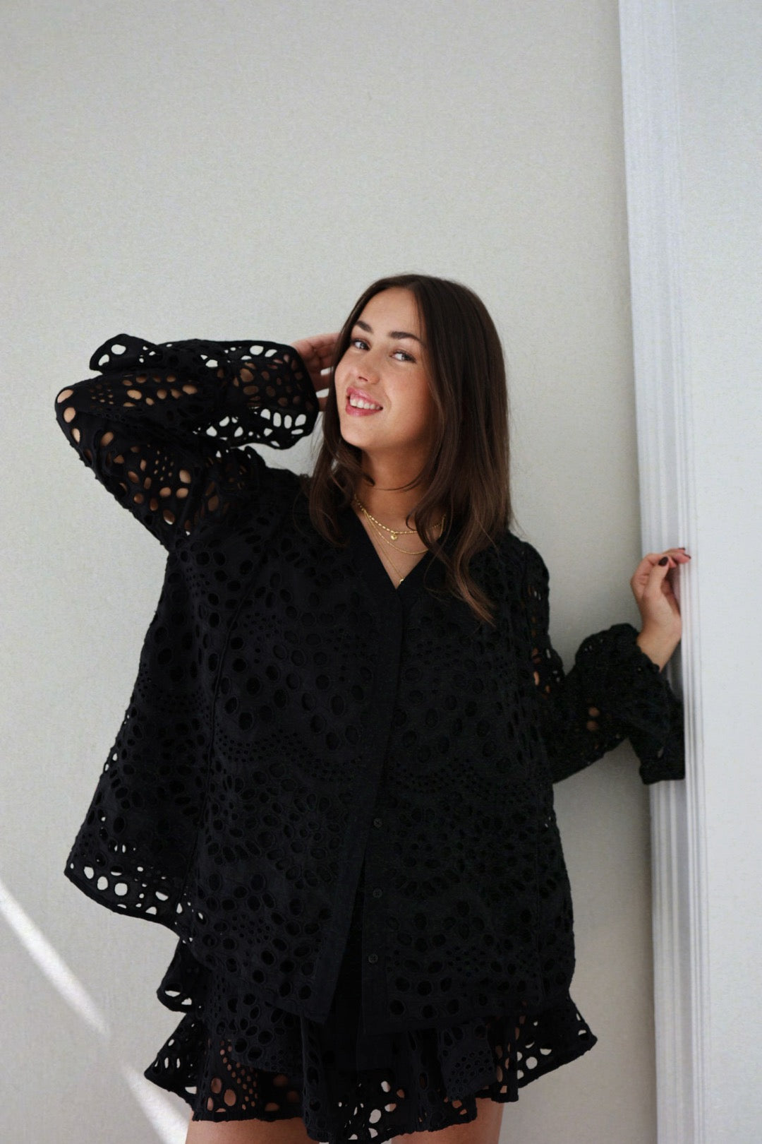 Chiffy Resort Blouse - Black