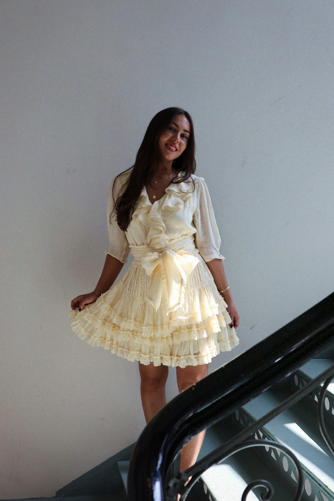 Love Frill Dress - Soft Butter