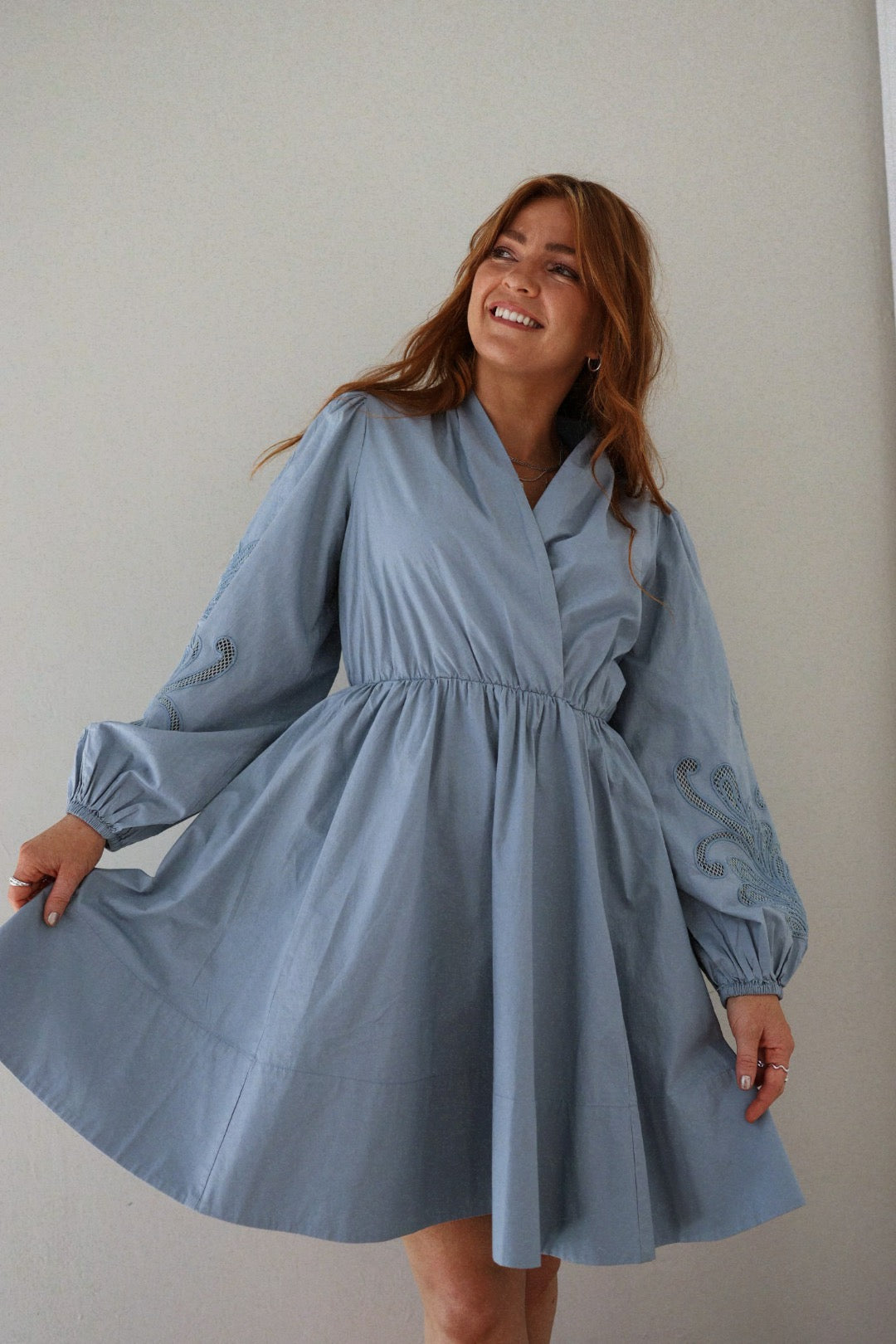 Poplina Dress - Breezy Blue