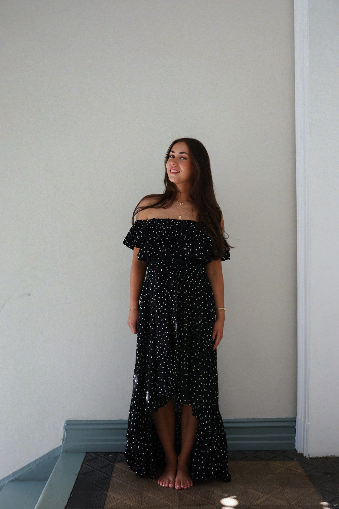 Napoli Dress - Black Dot