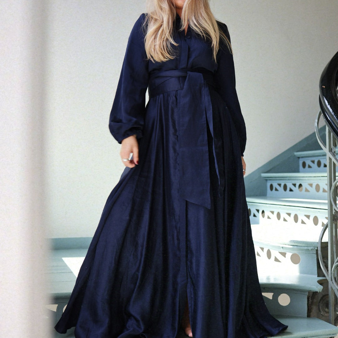 Long Bon Weekend Dress - Dark Navy