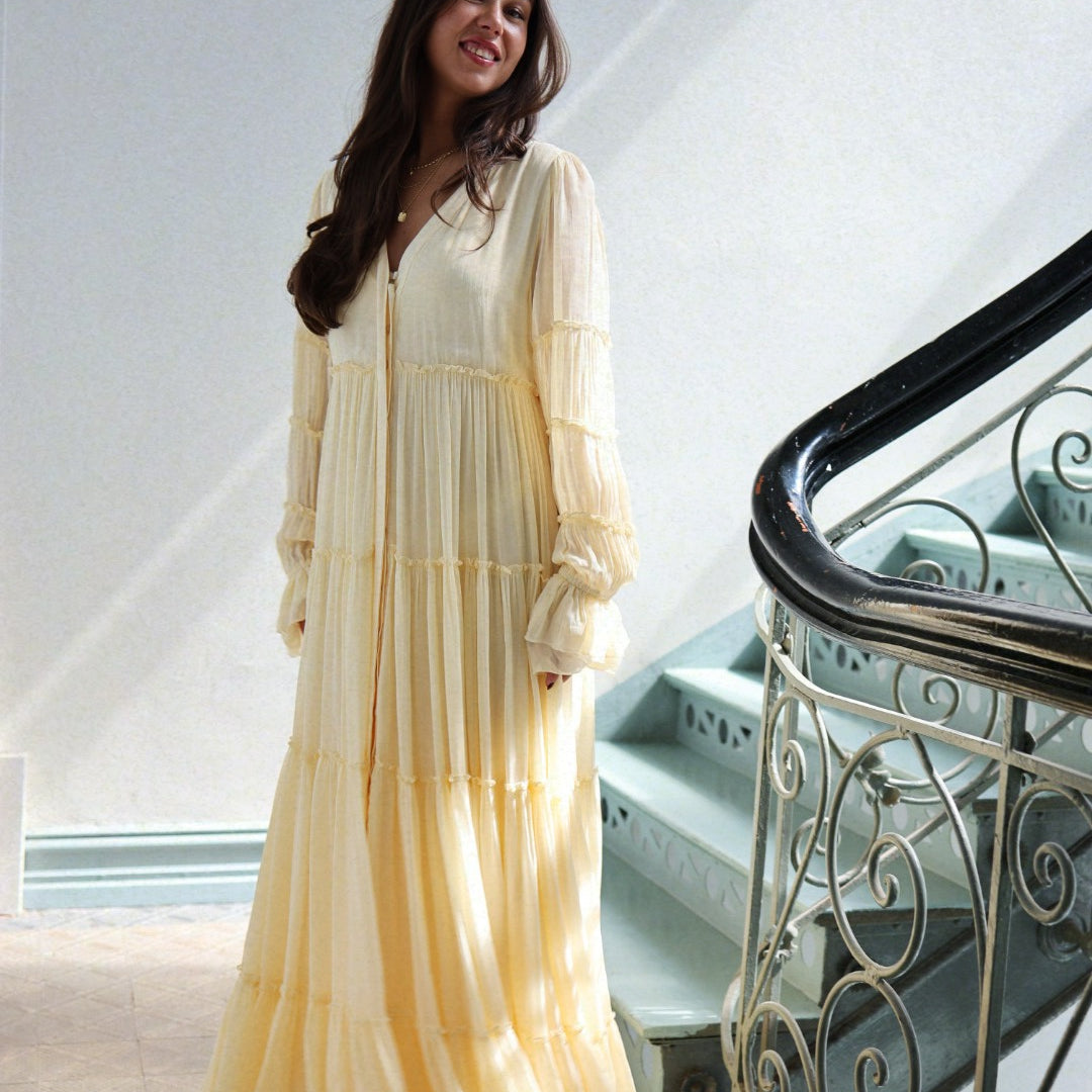 Showbird Dress - Soft Butter