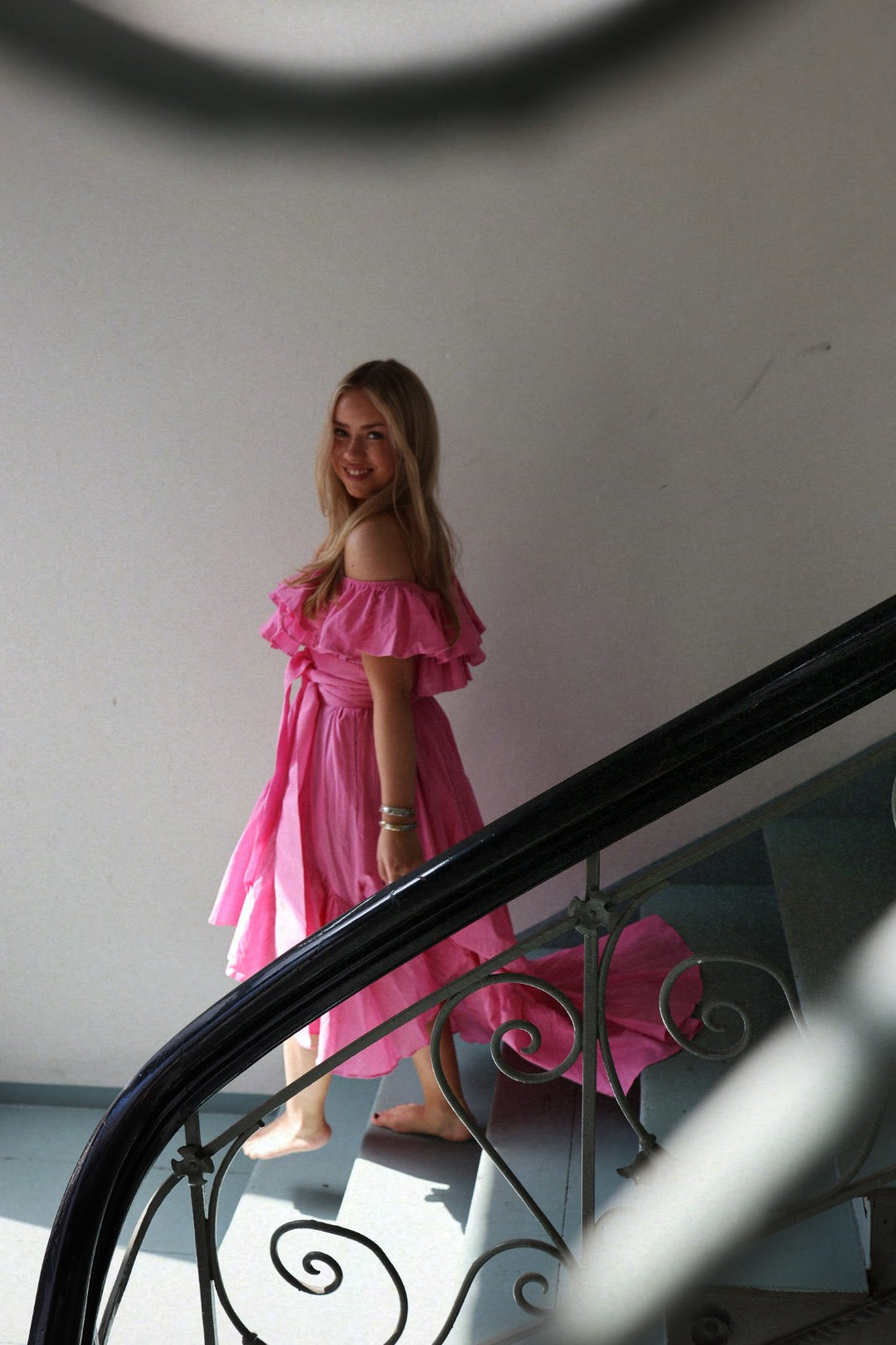 Senorita Cotton Dress - Pink